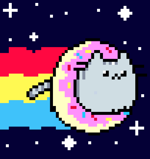 [9664c4] Nyan-Pusheen Cat