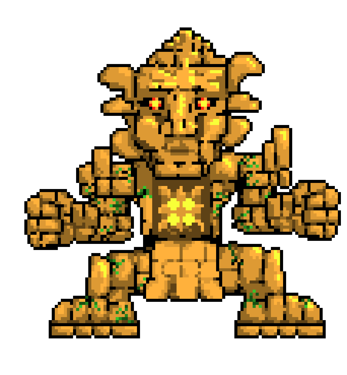 [29024c] The Golem acquires and readies the Horseman`s Blade and the Mushroom Spear.