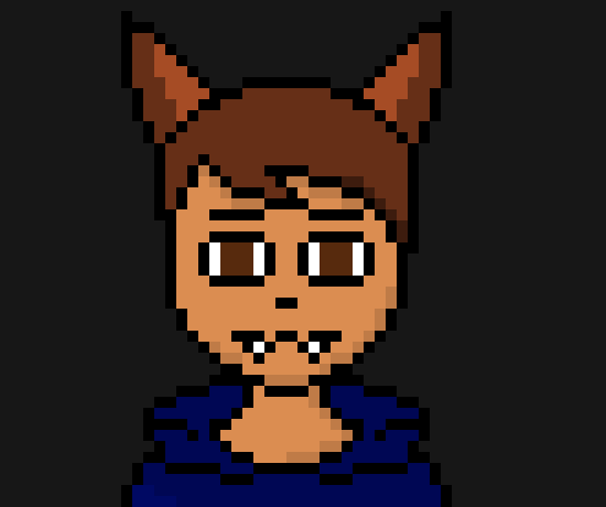 [5fd880] i was eating lunch and looking down at pam, and i have bangs that are long so when i look down the go down, so when i was going to put the food in my mouth the bangs got in and i bit them