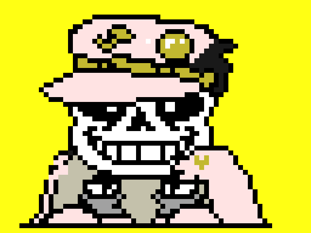 [3354ce] His main sprite is pretty accurate he has purple hair in real life.