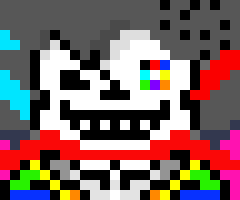 [46ea29] *glitchy lightning rolls in,messed up thunder sounds and all,as he fires it,with a massive blast of energy**grunts as he hold the laser in place*