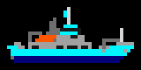 [9664c4] DVG Boat turquoise