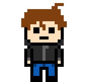 [b61039] danganronpa oc sprite- Julian the ultimate writer  