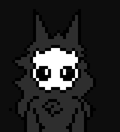 [c91422] *Points at the glowing green eye in the dark part of the allyway*  Wut dat thing?