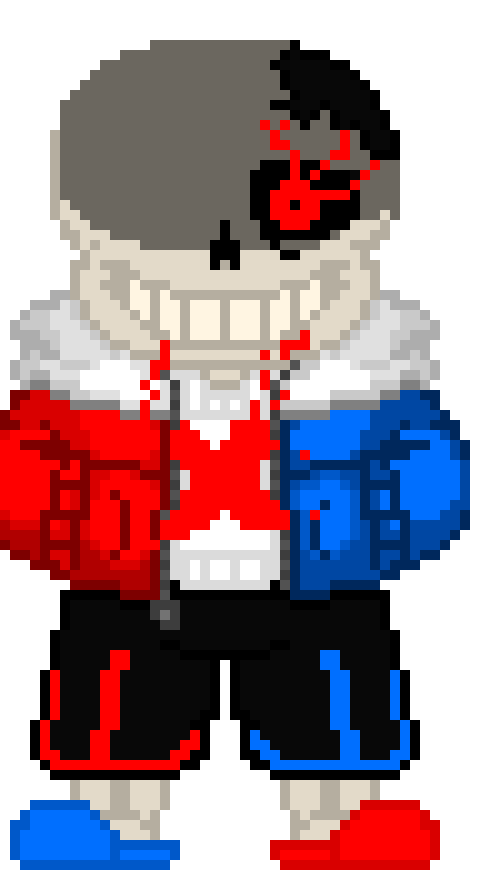 [fc6325] (summons a wall of giant small and normal sized blasters all pointing at ink)