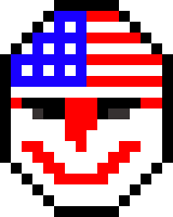 [9664c4] funny clown face