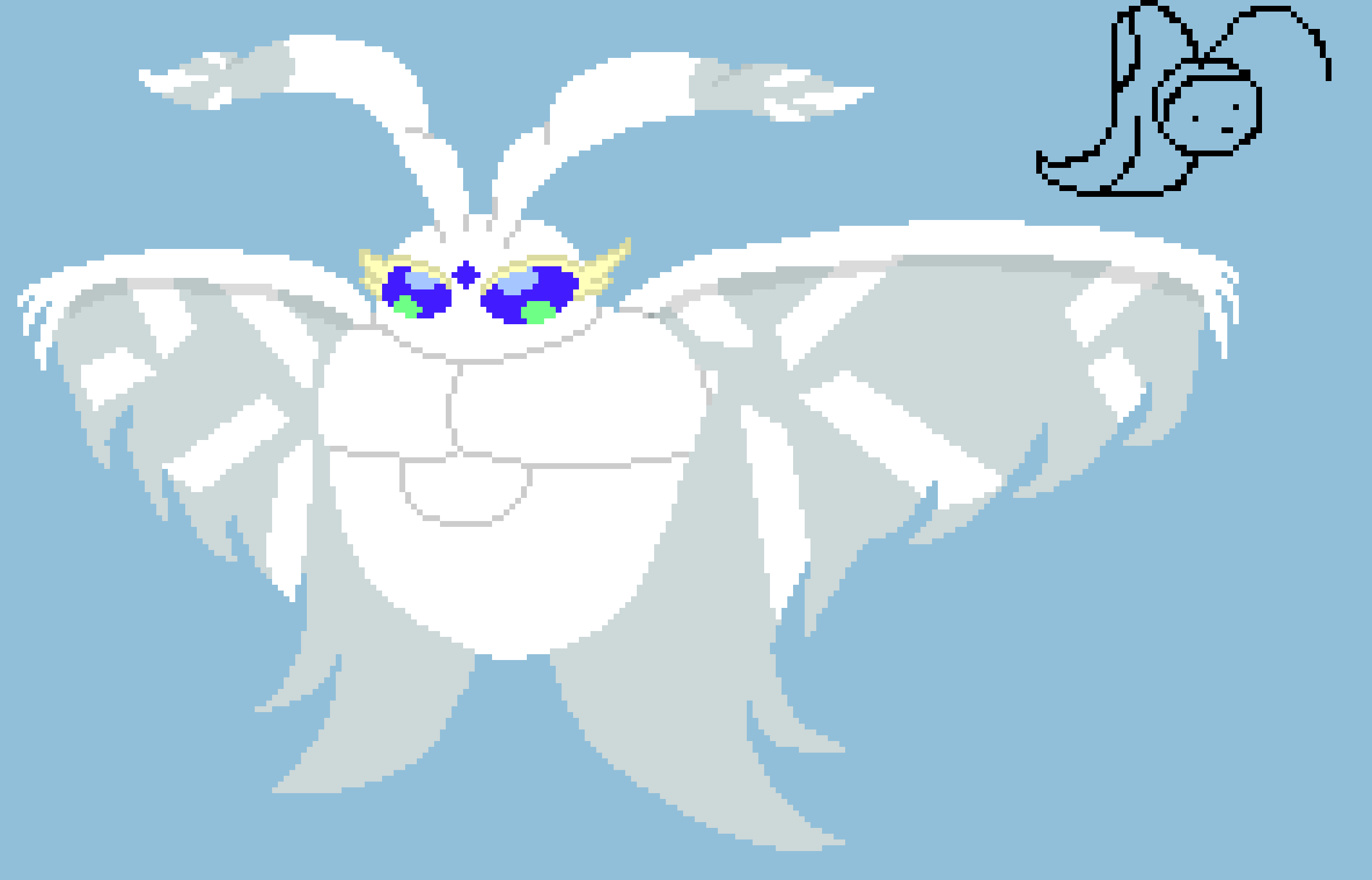 [f7c573] does the wings look like dragon wings but mixed with moth wings?