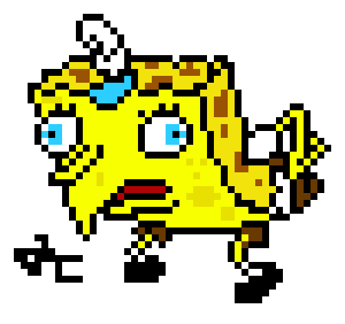 [e8f748] i madeded a spoonge bob - purple guy