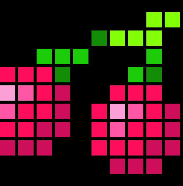 [9862a3] Flores Aguilar 10x10 grid pixart project