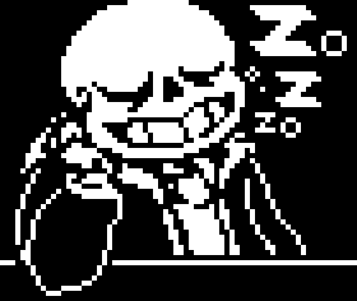 [11a9d7] -falls asleep- -crystal just hears someone snoring inside the shop- -Shop Keeper Sans