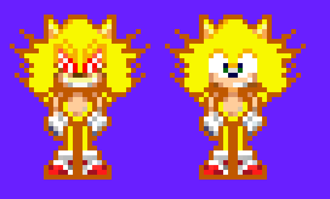 [2ef55a] Can someone fix ¨Fleetway¨ and Super Sonic?