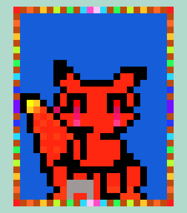 [9664c4] Pastel Picture Frame: Foxy (FNAF)