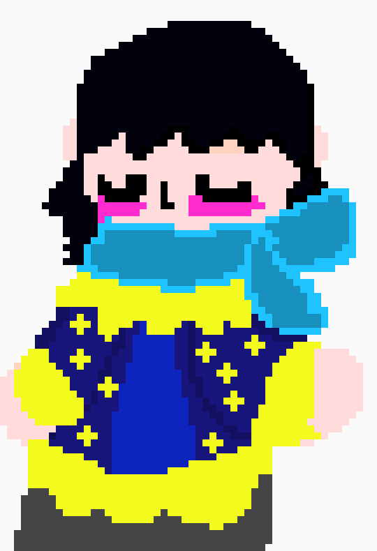 [904ba9] stop floating stand by him near tree heh smile and blushing thats what wanted hear