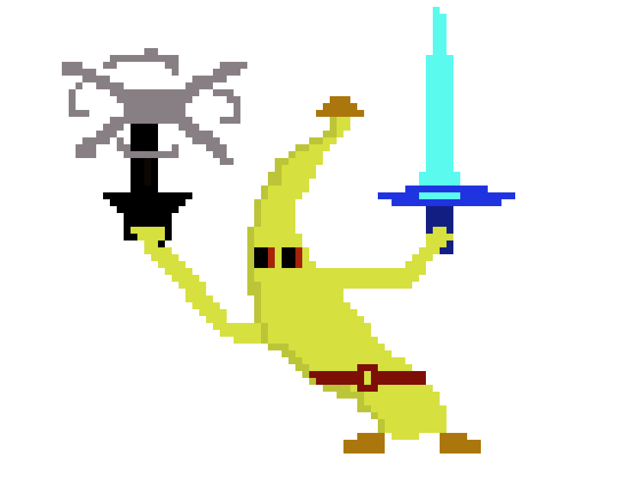 [d40e9d] Banana warrior!