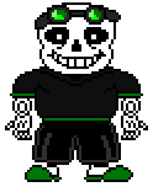 [b75d2e] Sans Battle Sprite (Colored and No-Jacket) Edit by Underpixel