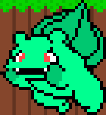 [11eb92] Gen one Bulbasaur colorfull.