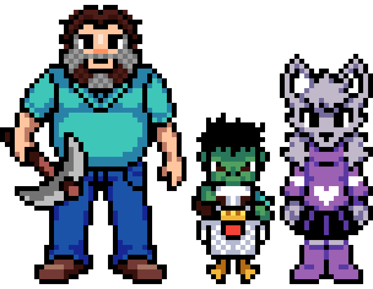[3cc2da] Also this size isn't accurate. Apparently Jack is 5'6"... Luna is that exact height, yet look at them.