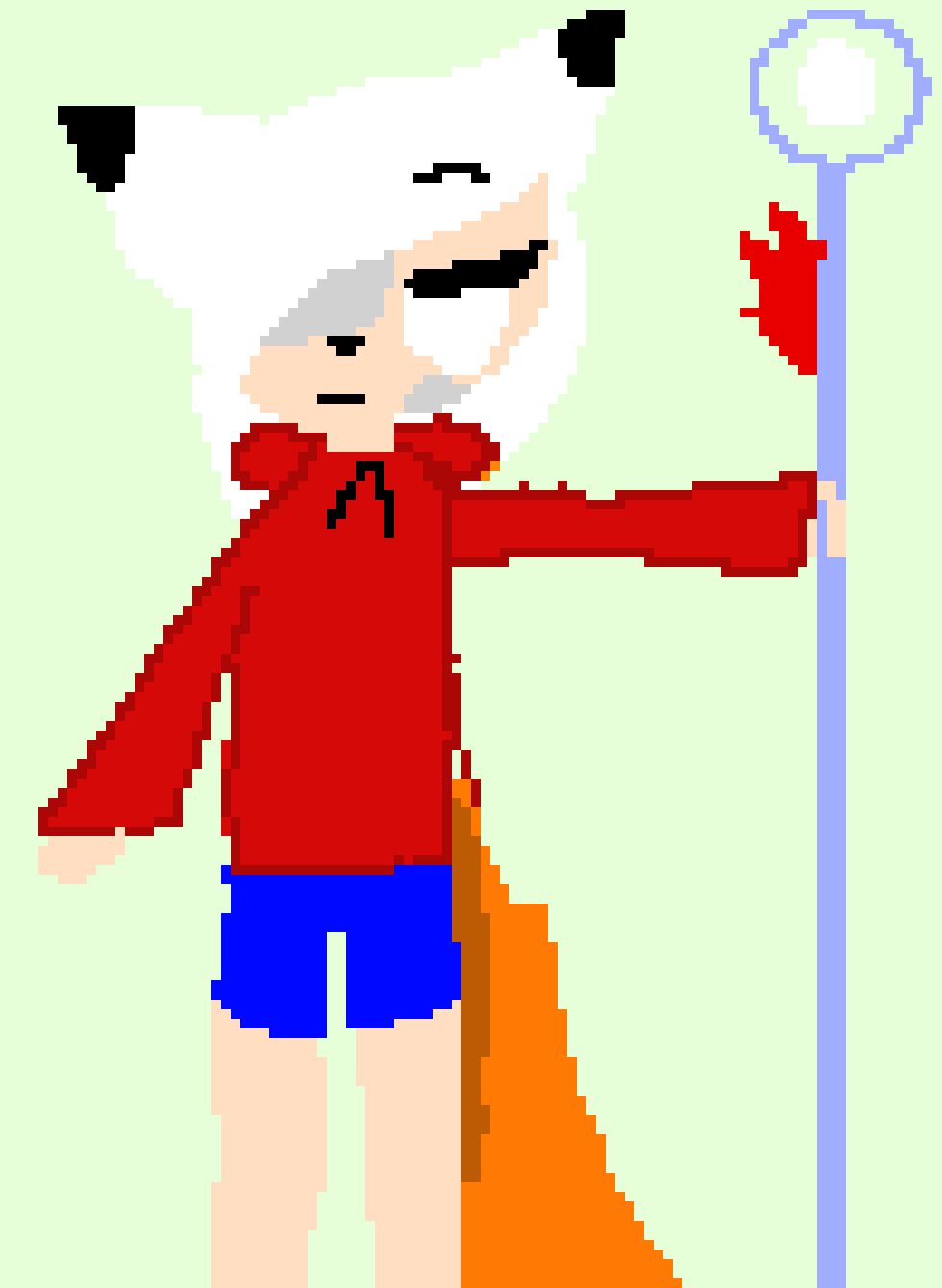 [733b2d] *HEer hair turns white* *Gets ready* -Foxlya