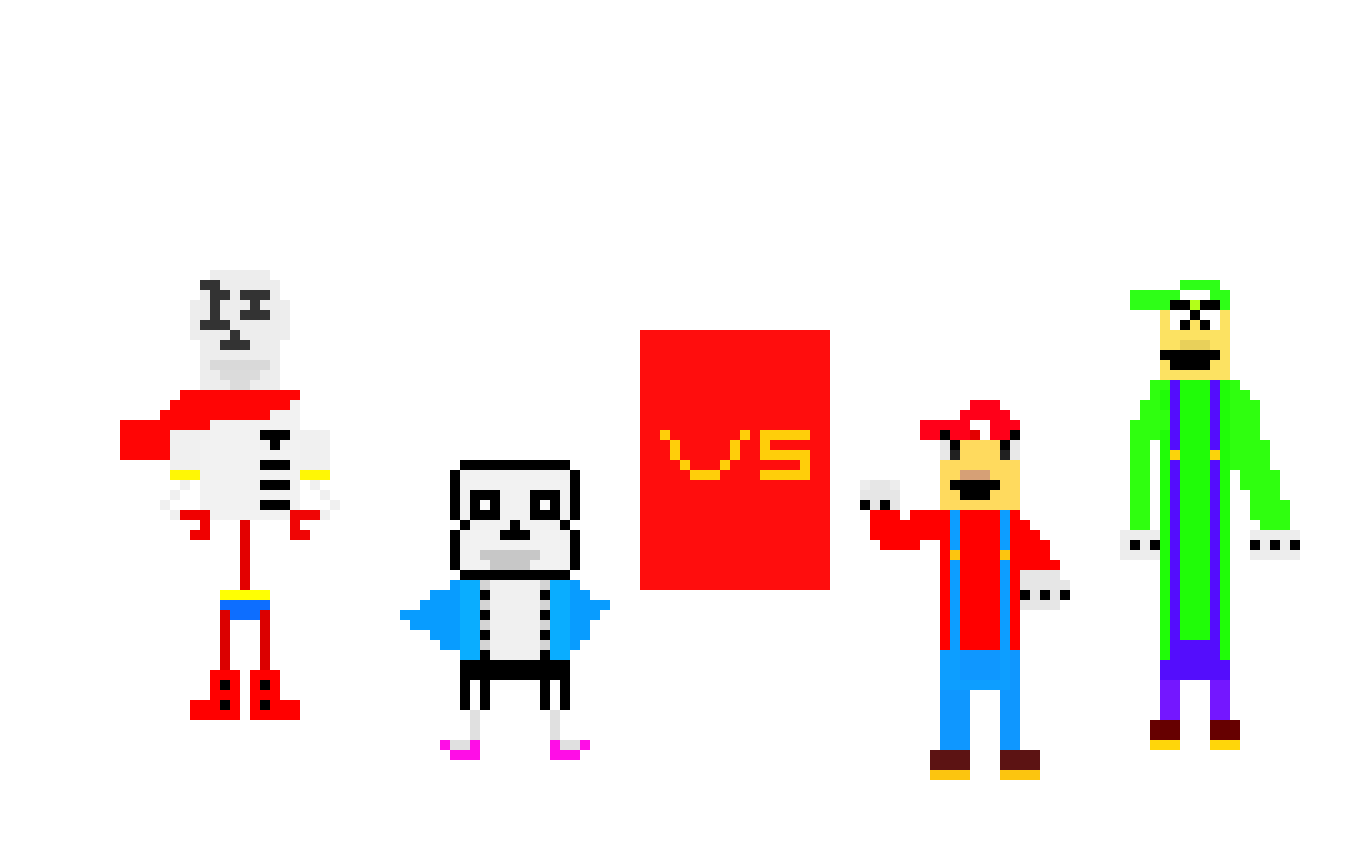 [9664c4] sans and papyrus vs mario and luigi