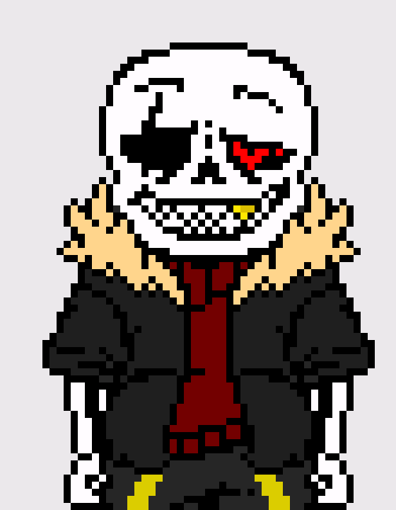 [55e4e5] I Have Dark Humor -turns off light- Knock Knock -UnderFell Sans