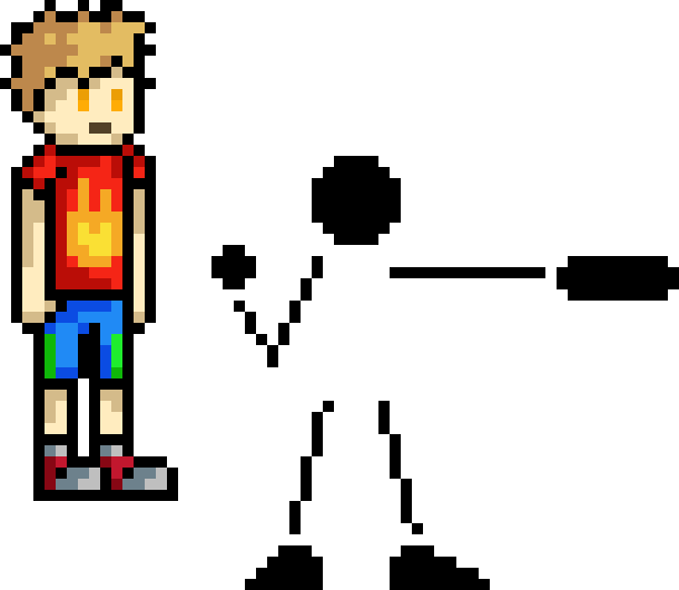 [ca38aa] making a mega man style sprite, going for a new approach when actually making the pixel art