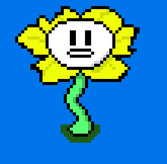 [75f2f2] Afterdusk Flowey Sprite