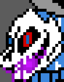 [ac28da] a huge  gaster blaster fires at comic sans) ... 