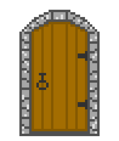 [2e2f1b] dungeon door