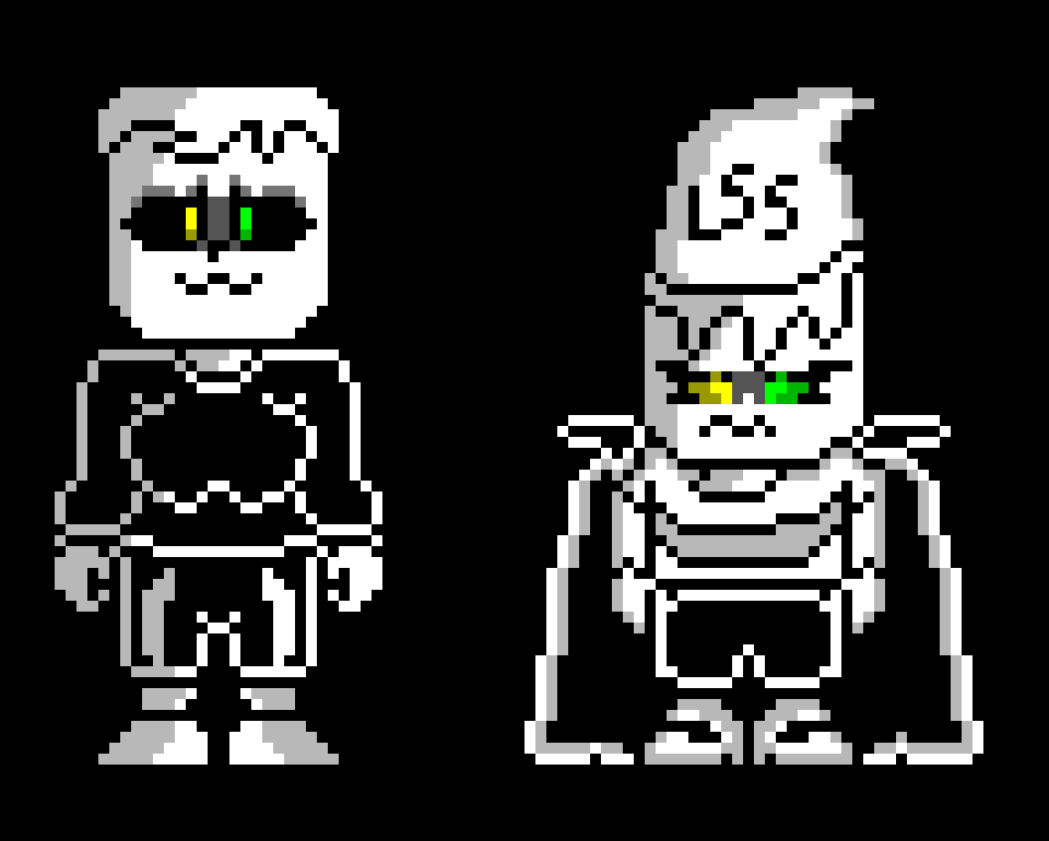 [14e409] Here are the 2 sprites with the normal UT colors. Looks strange. [lss]