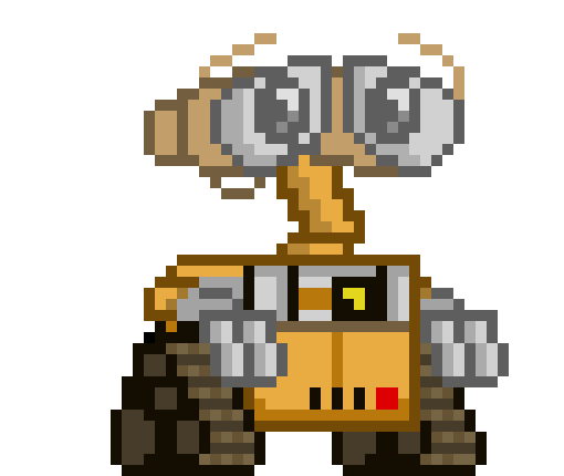 [45d928] -wall-e rolls over to jack-o- Wall-E!