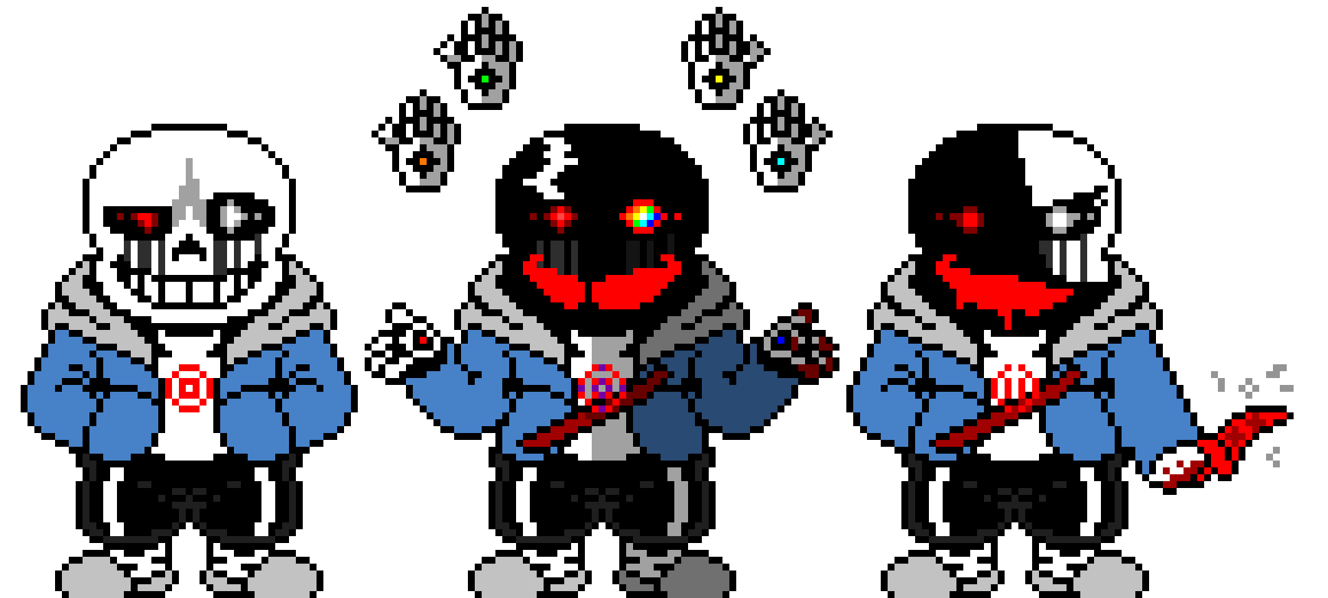 [e22435] Killertale last breath hardmode Sans The Skeleton Battle Sprite V6