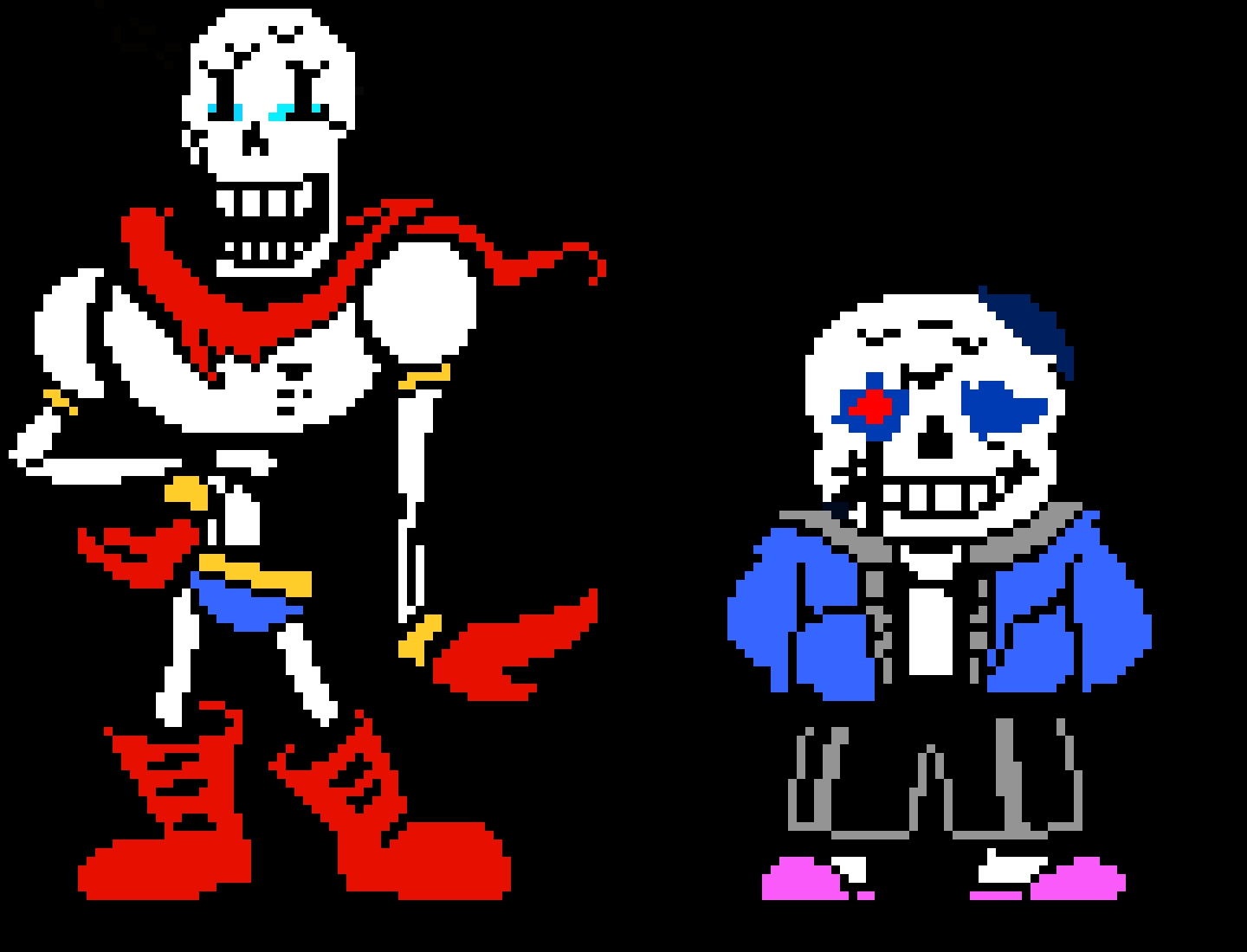 [af7ae0] Sans and papyrus bad time (sans melting L)