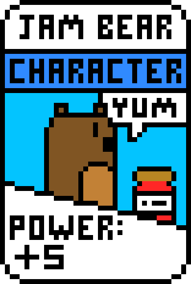 [7f5f1f] jam bear card