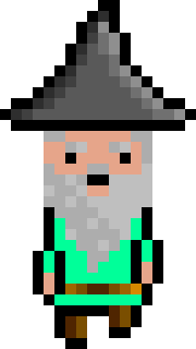 [2f4a79] Pixel Wizard Terquoise Jumping AniF1