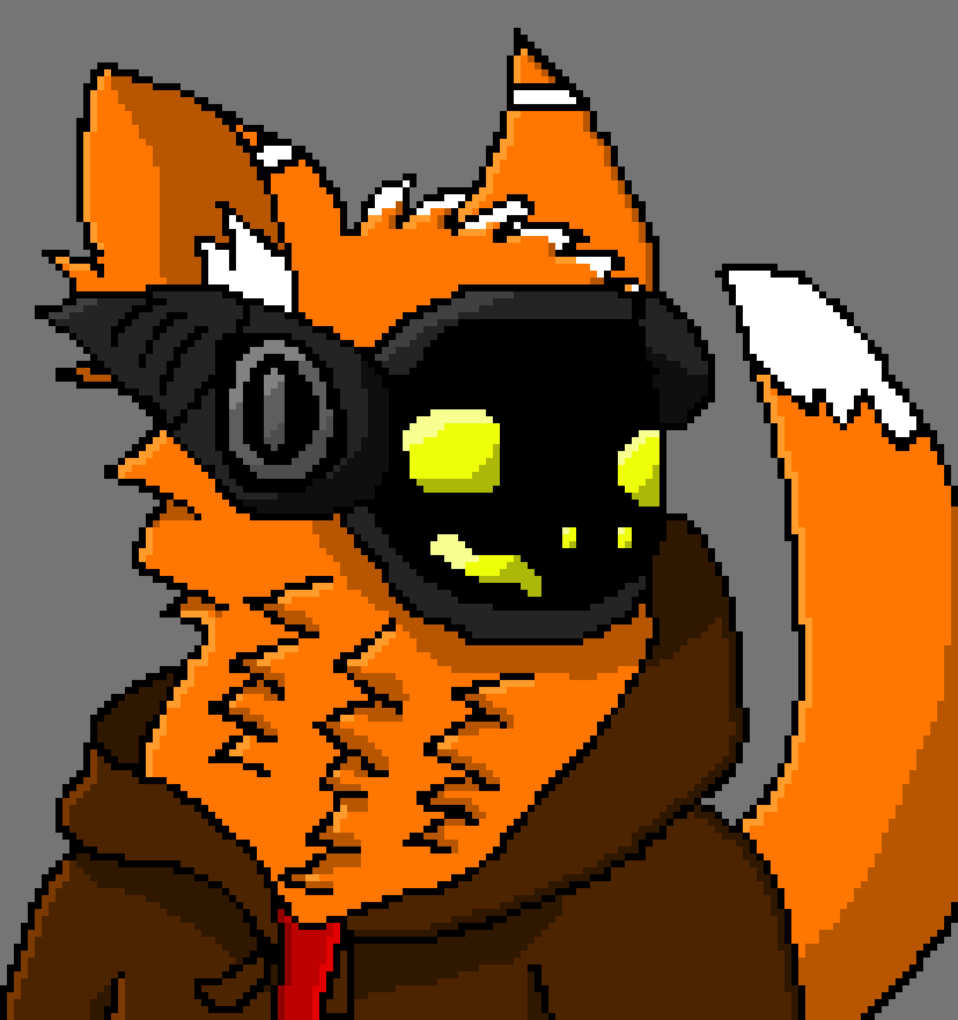 [843b57] *grabs a rag and cleans the rust* *grabs oil and pours some on is leg* There...your legs should be fine... -Tim