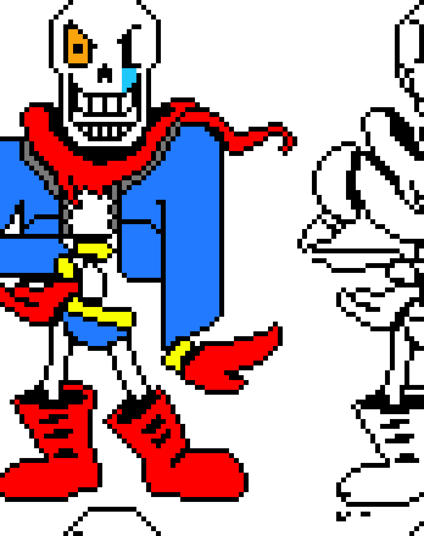 [9664c4] Disbelief Papyrus Battle Sprite