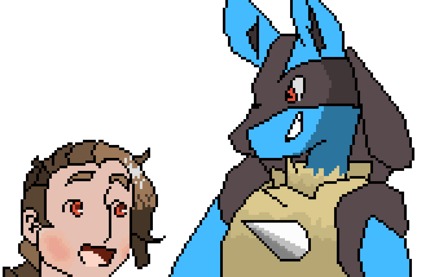 [9664c4] Koobly Kool Kid fan color Lucario and Me!
