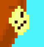 [77b851] The note displays a backwards message "deR eulB neerG neerG"