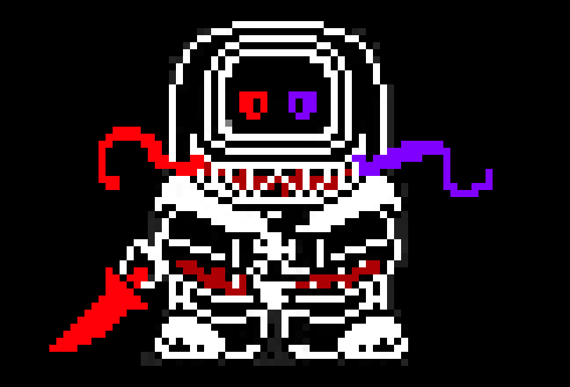 [b7db12] *terror mongus man appears as regular amongus man vented away* whats wrong, terrordustdust called me... what is G!sans doing here