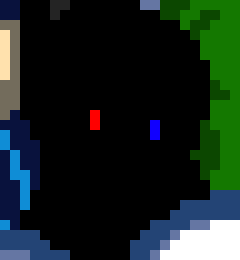 [95be89] Shadow figure with red and blue eyes. Could mean ANYONE with red and blue eyes in PAM which is like 5 people.