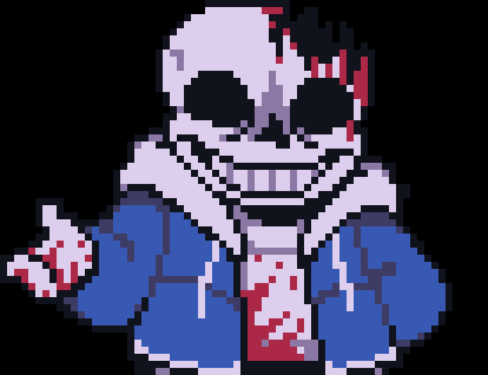 [59d515] -loses 2 hp- -Horror!Sans (Detro)