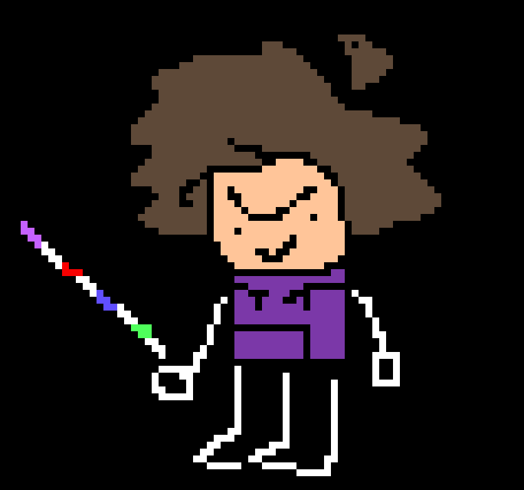 [0de6ca] *pulls out his marker sword* lest fight then-Mini!geno