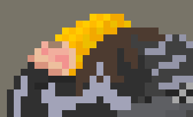 [a56108] "These damn alarms- is Jimmy still frozen??" *She gets up slowly*