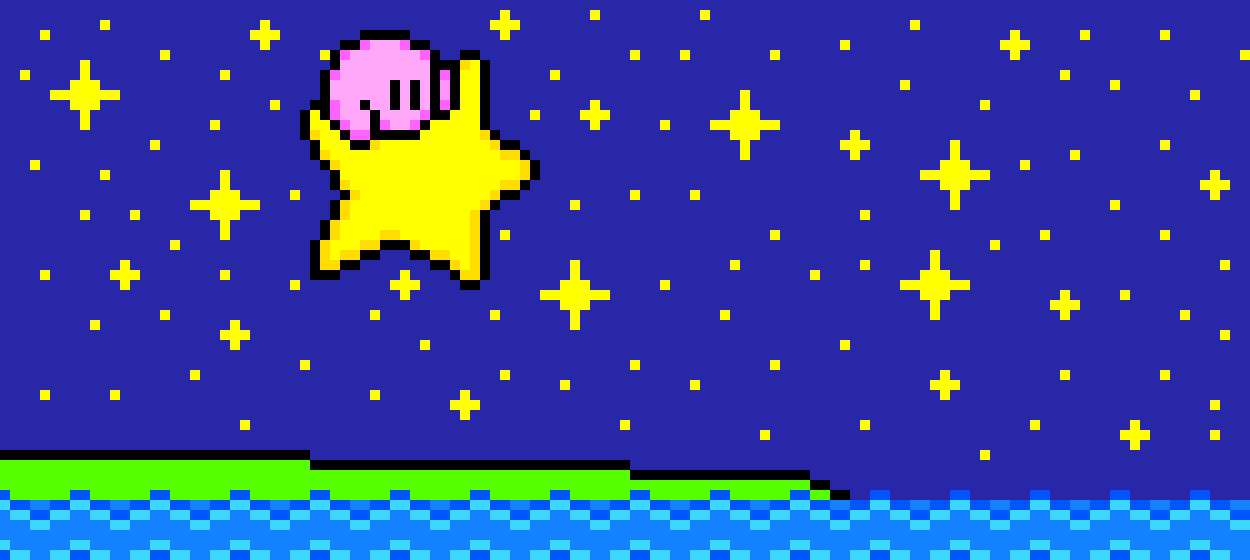 [6bb7f1] Pixel art Kirby Stella Warp