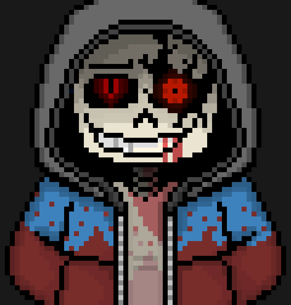 [9197c0] *He smiled wider, eyes fading to red..* He still had some meat...