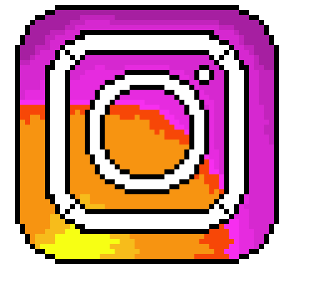 [6791fc] Instagram logo pixel art
