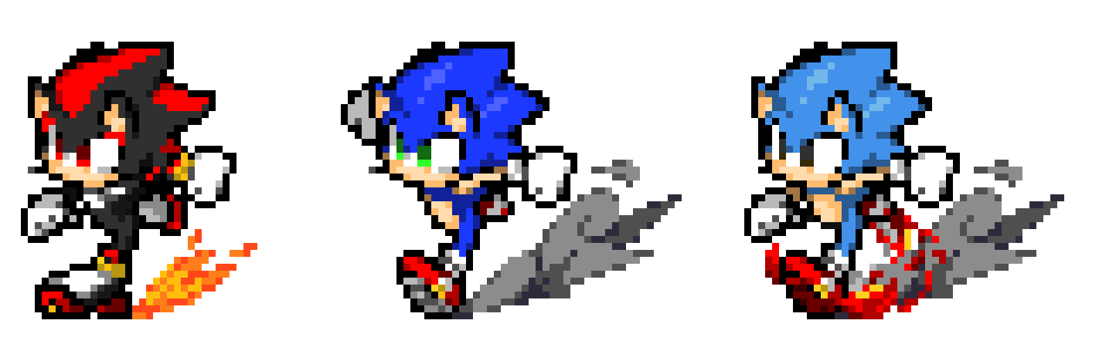 [4f59b2] Sonic, Classic sonic, & Shadow