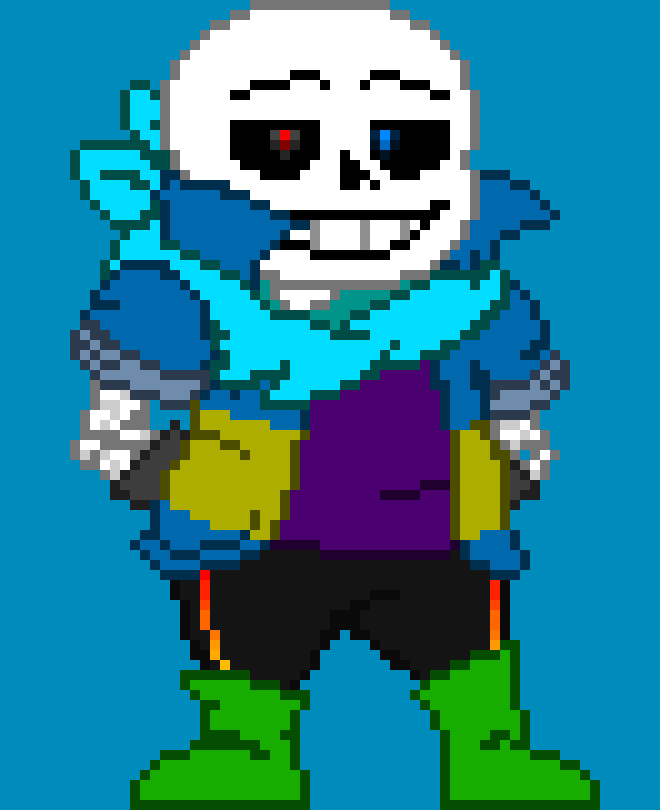 [c8bb2d] lewis can you help me make this look like chaotic sans?