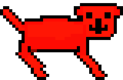 [a1e5cd] Red dog walking