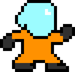 [9664c4] OrangeAstronautWalkingTSA